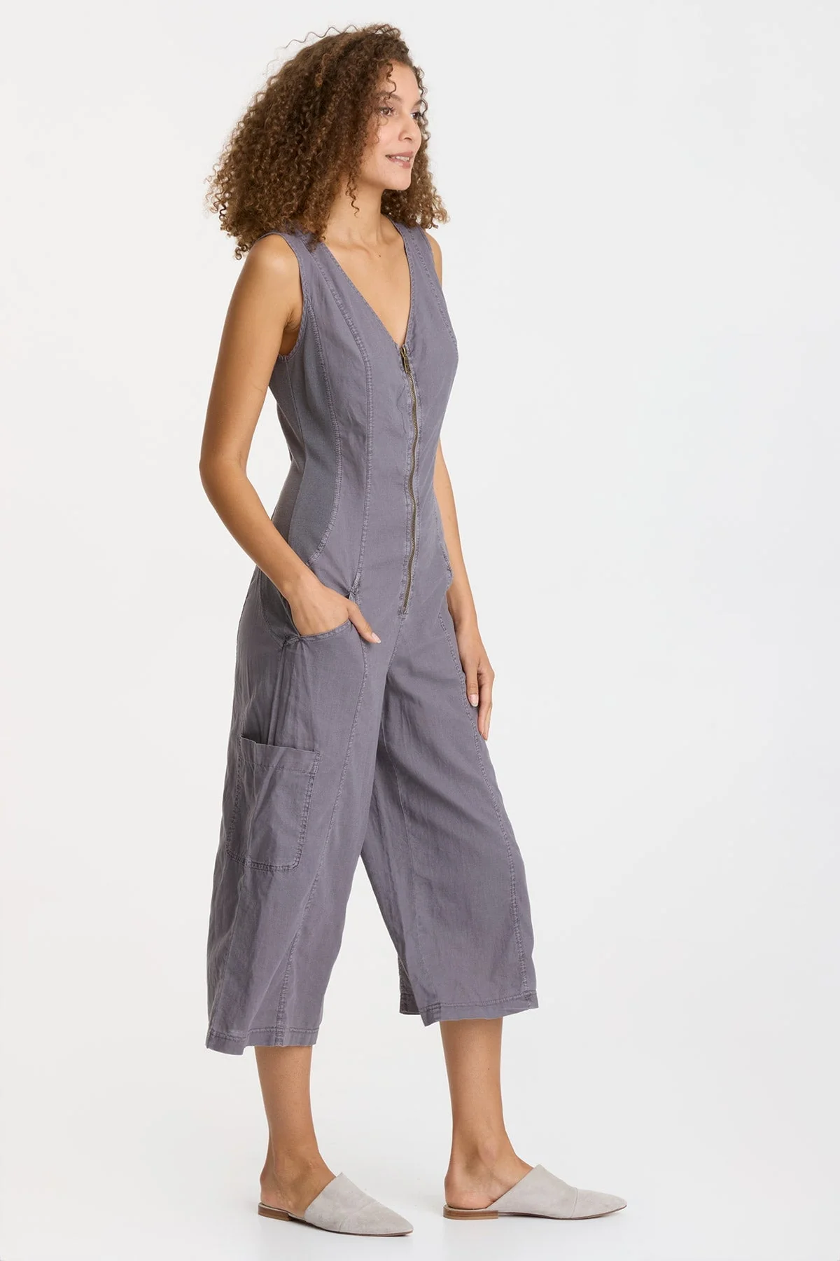 Linen Norris Jumpsuit - Puhuasuan