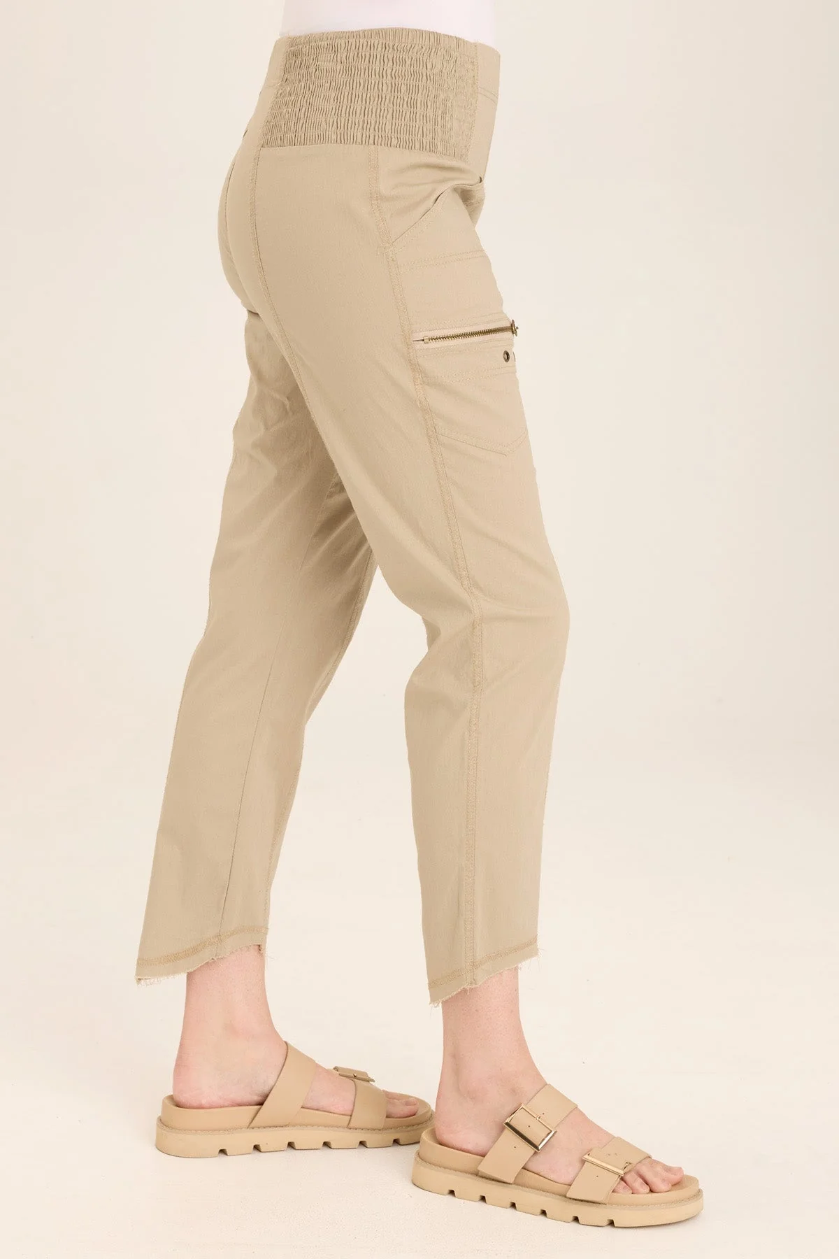 Acker Zipper Slim Crop - Puhuasuan