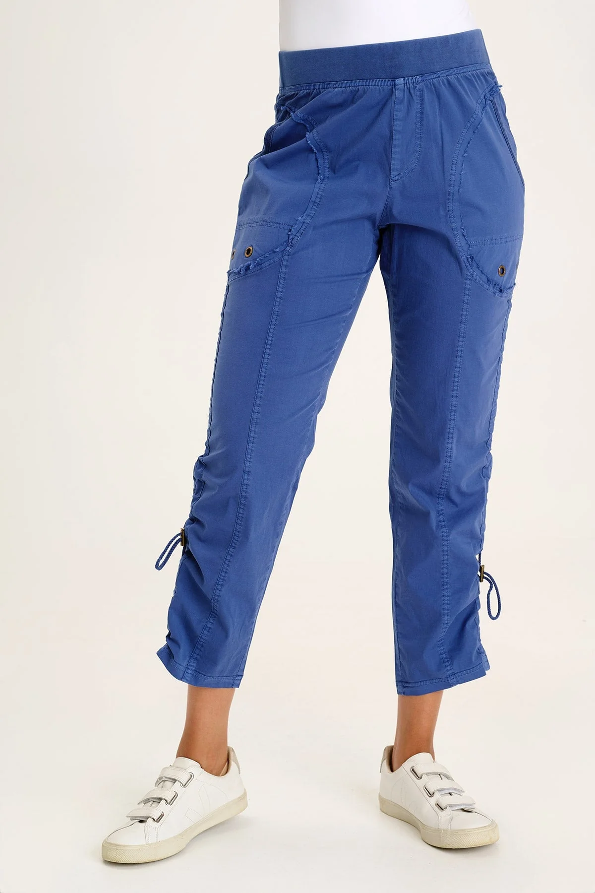 Otish Slim Poplin Crop - Puhuasuan