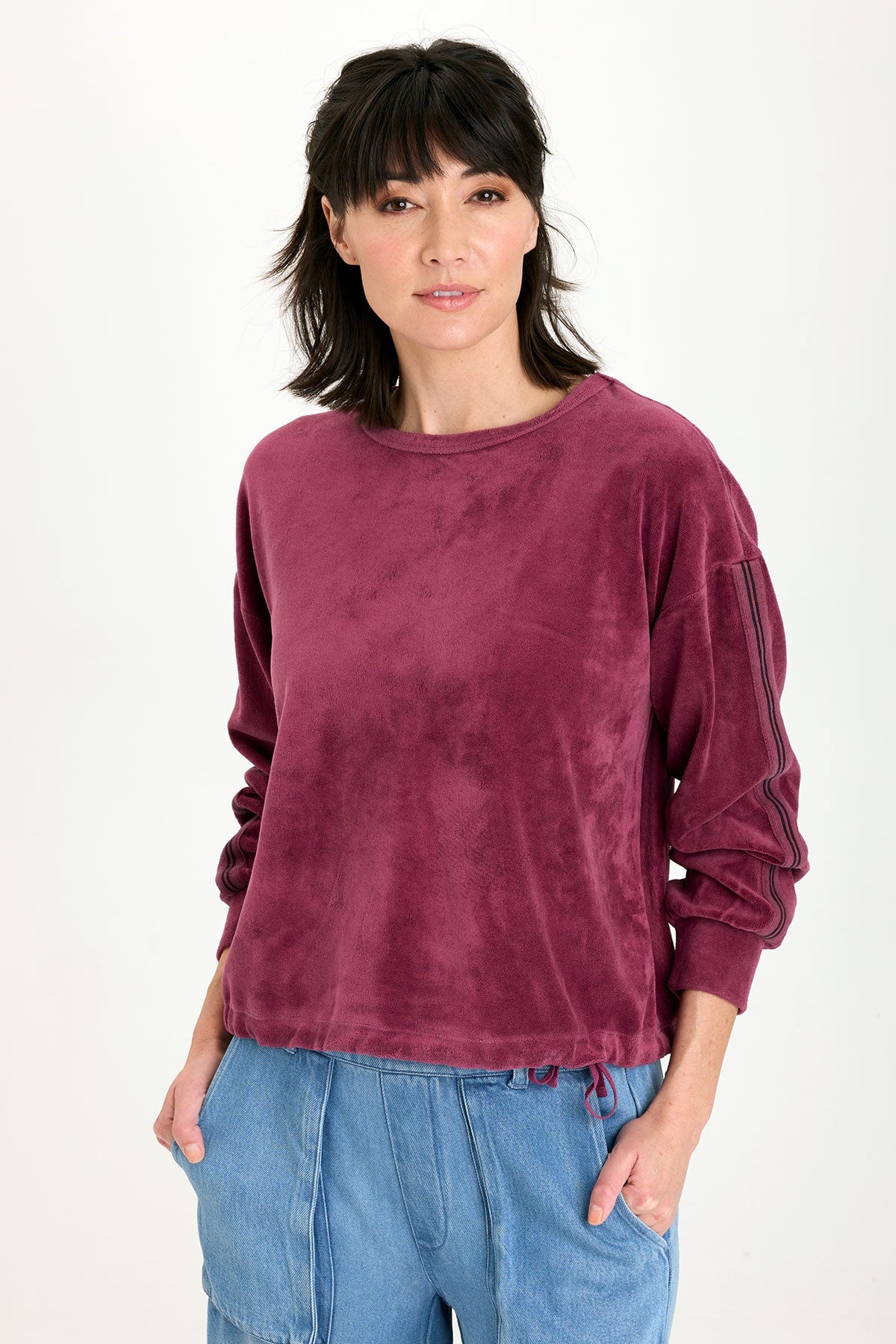 Rugby Stripe Dottie Sweatshirt - Puhuasuan