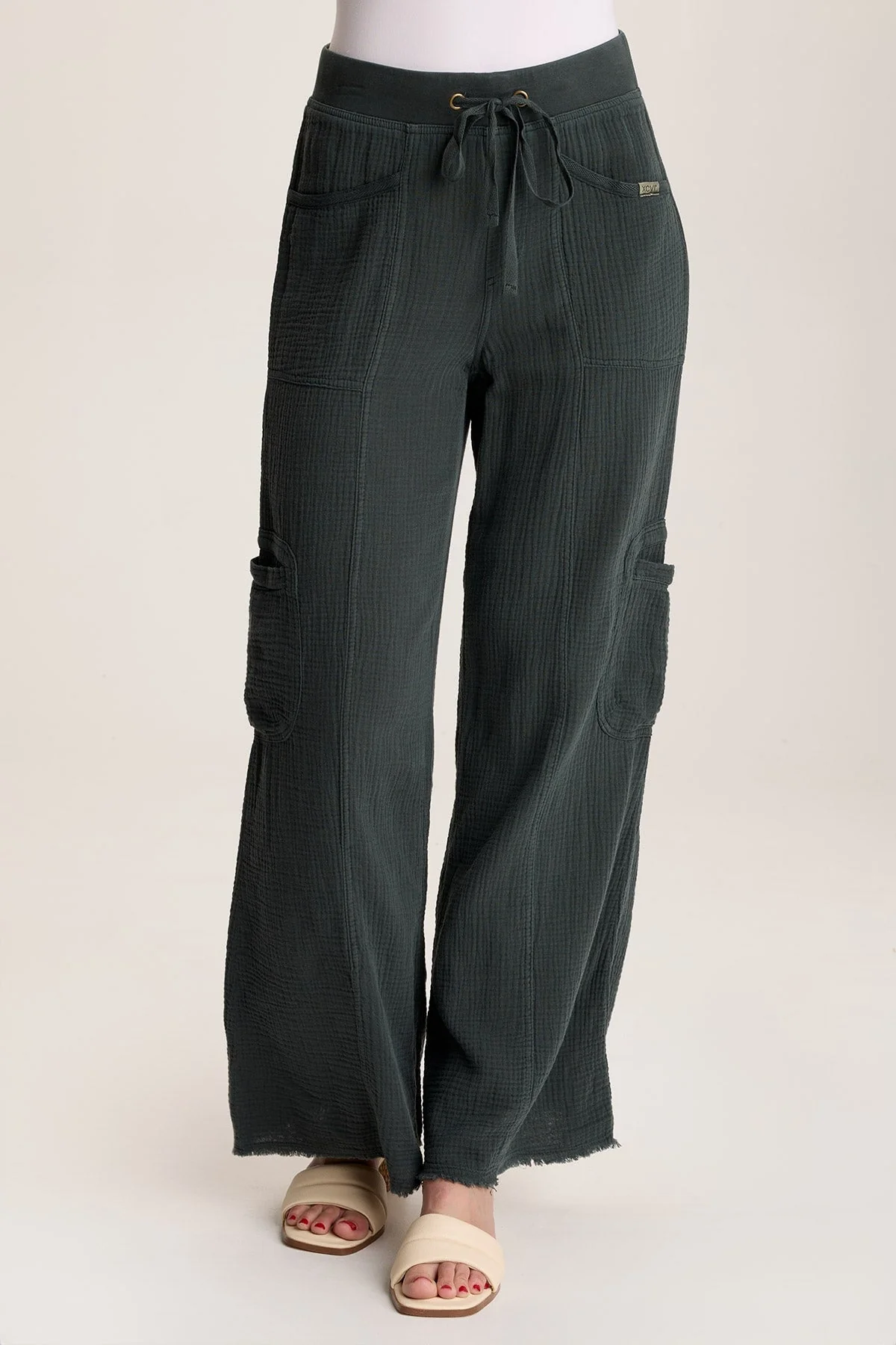 Rizal Gauze Pocket Flare Pant - Puhuasuan
