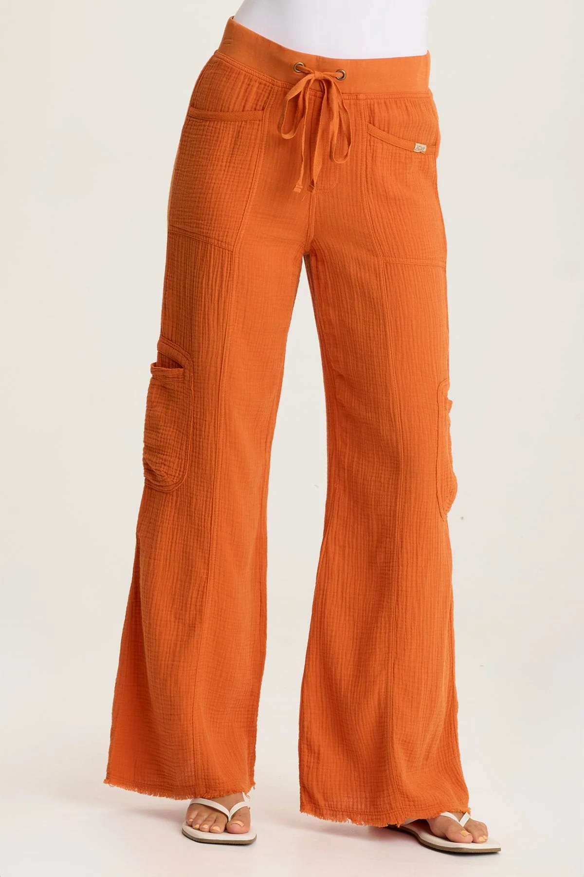 Rizal Gauze Pocket Flare Pant - Puhuasuan